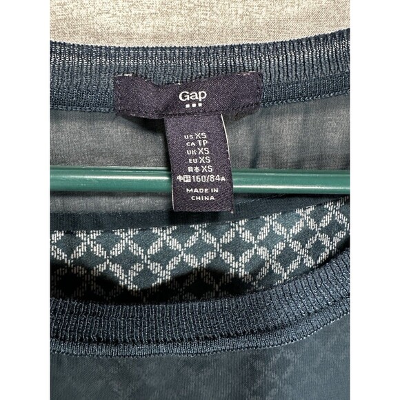 Gap Women's Blue -Green Sleeveless Tank Top Blouse Size X-Small - Picture 2 of 6